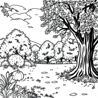 Fall Playtime: Kids Autumn Coloring Book