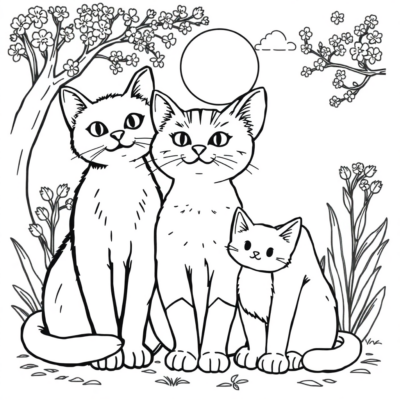 Coloring Book: Coloring Pages for Kids – Kittens