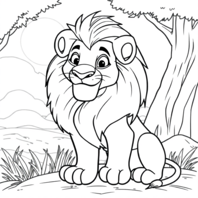 Coloring Book: The Lion King Coloring Pages for Kids
