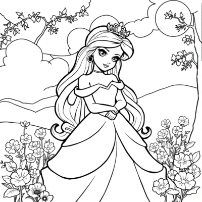 Coloring Book: Princess Coloring Pages for Kids