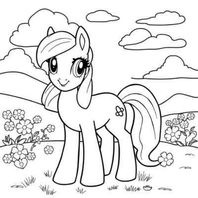 Coloring Book: My Little Pony Coloring Pages for Kids