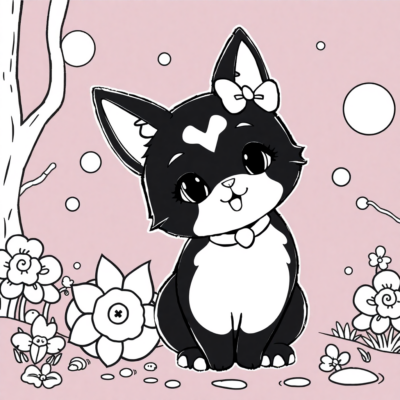 Coloring Book: Kuromi Coloring Pages for Kids