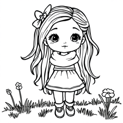 Coloring Book: Dolls Coloring Pages for Kids