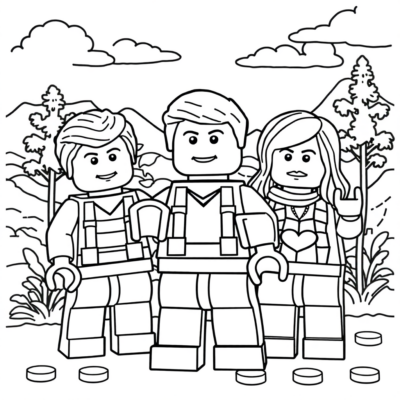 Coloring Book: LEGO Coloring Pages for Kids