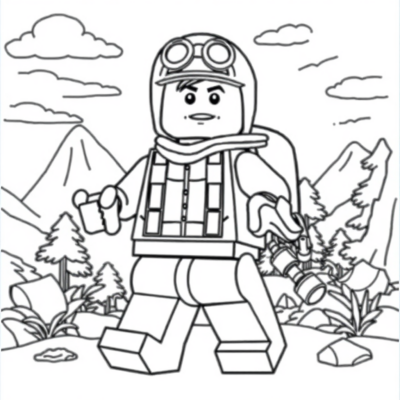 Coloring Book: LEGO Adventure Coloring Pages for Kids