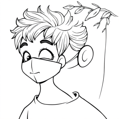 Coloring Book: Coloring Pages for Kids – Masks