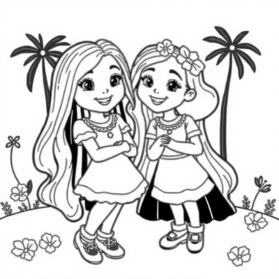 Coloring Book: Mia and Me Coloring Pages for Kids
