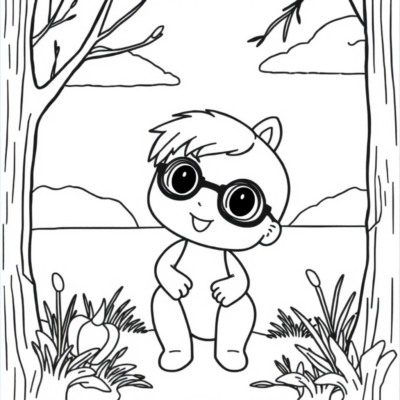 Coloring Book: Mini Mini Coloring Pages for Kids
