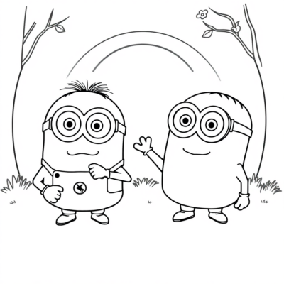 Coloring Book: Minions Coloring Pages for Kids