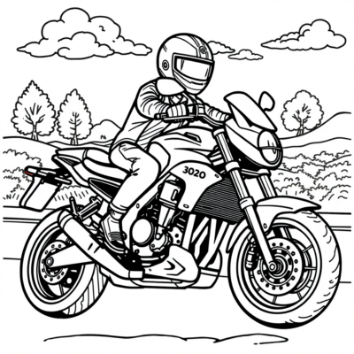 Coloring Book: Motorcycles Coloring Pages for Kids
