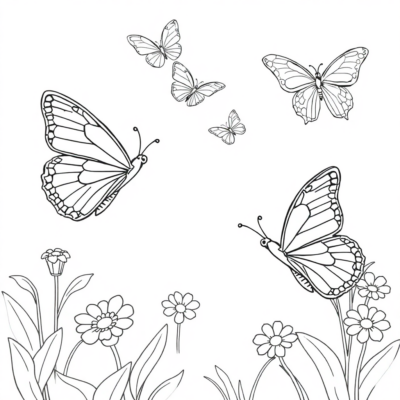 Butterfly Fun: Coloring Pages for Kids