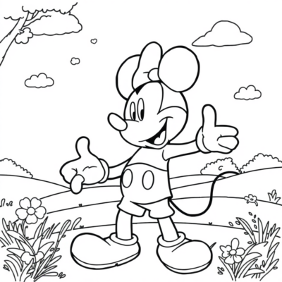 Coloring Book: Mickey Mouse Coloring Pages for Kids