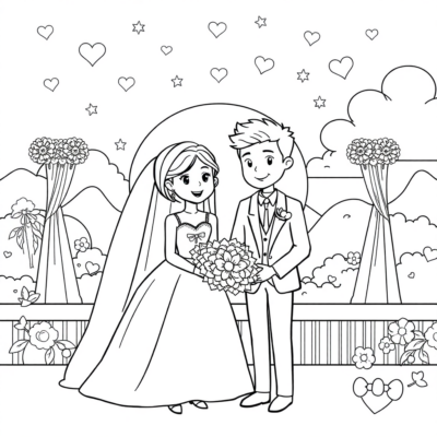 Wedding Coloring Book: Printables for Kids