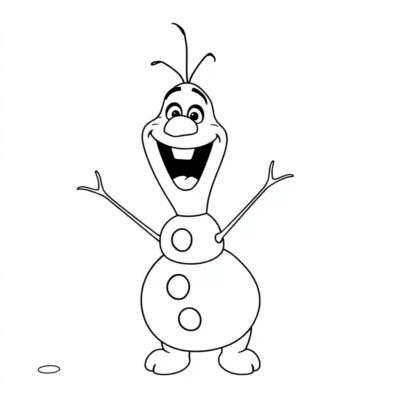 Coloring Book: Coloring Pages for Kids with Olaf