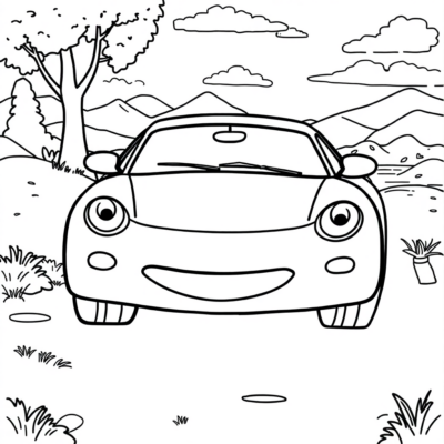 Coloring Book: Online Coloring Pages for Kids – Cars