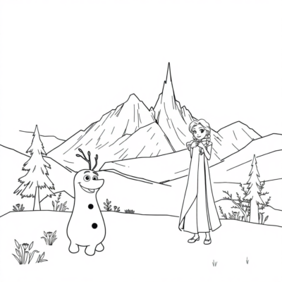 Coloring Book: Online Coloring Pages for Kids – Frozen