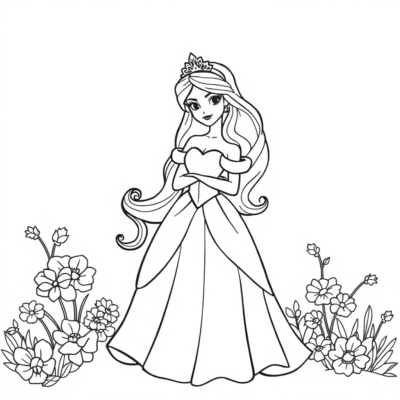 Coloring Book: Online Coloring Pages for Kids – Princesses