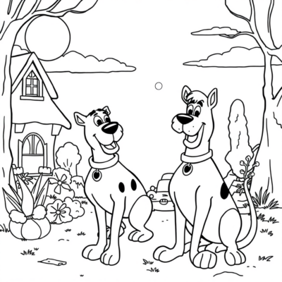 Coloring Book: Online Coloring Pages for Kids – Scooby Doo