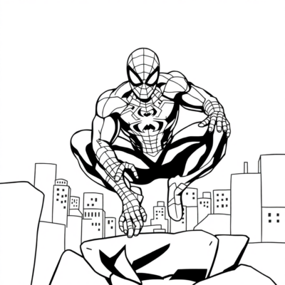 Coloring Book: Online Coloring Pages for Kids – Spiderman
