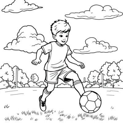 Coloring Book: Coloring Pages for Kids Football