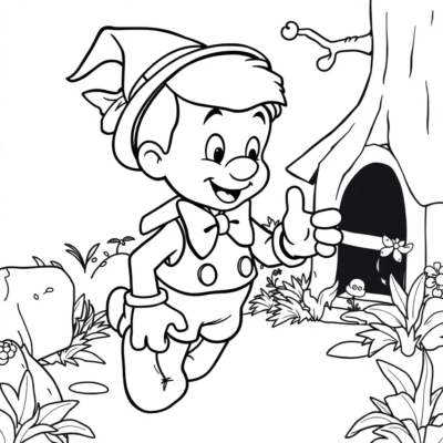 Coloring Book: Pinocchio Coloring Pages for Kids