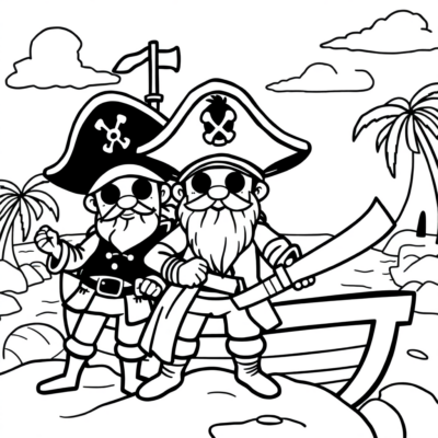 Coloring Book: Pirates Coloring Pages for Kids