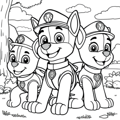 Coloring Book: Paw Patrol Coloring Pages for Kids