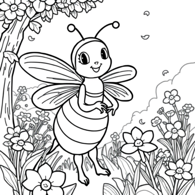 Coloring Book: Maya the Bee Coloring Pages for Kids