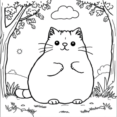 Pusheen Fun: Cute Cat Coloring Pages for Kids