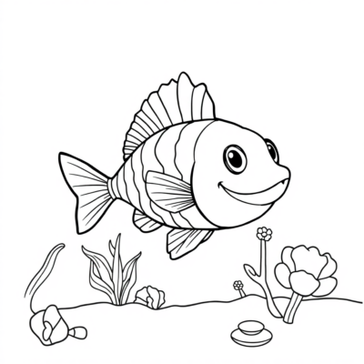 Underwater Fish Fun: Kids Coloring Pages