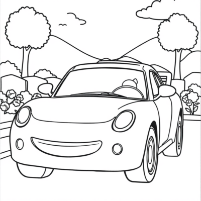Kids’ Car Coloring Fun: Vehicles & Trucks Book