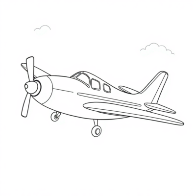 Coloring Book: Coloring Pages for Kids Airplane