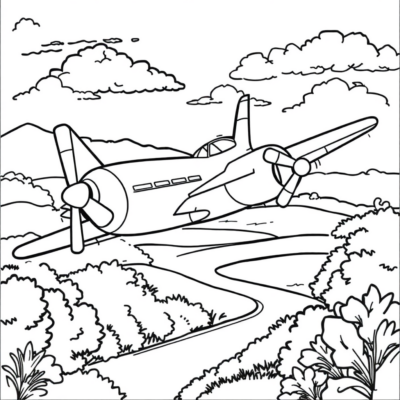 Coloring Book: Coloring Pages for Kids – Airplanes