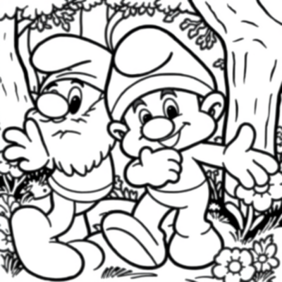 Coloring Book: Smurfs Coloring Pages for Kids