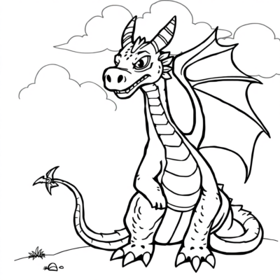 Coloring Book: Dragon Wawel Coloring Pages for Kids