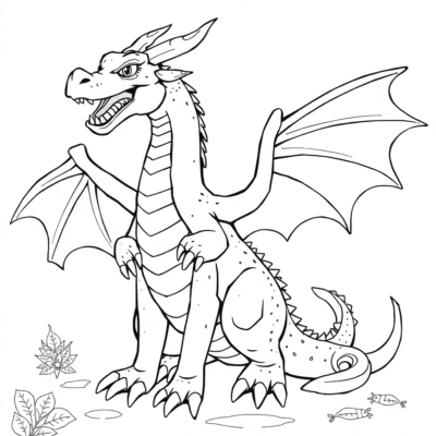 Coloring Book: Dragon Coloring Pages for Kids