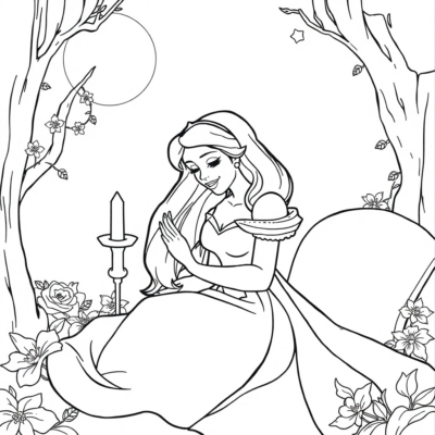 Coloring Book: Sleeping Beauty Coloring Book for Kids
