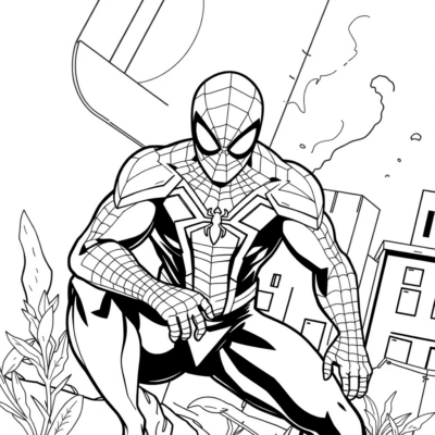 Coloring Book: Spider-Man Coloring Pages for Kids