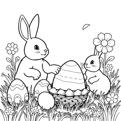 Easter Coloring Book: Holiday Coloring Pages for Kids