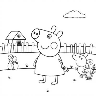Coloring Book: Peppa Pig Coloring Pages for Kids