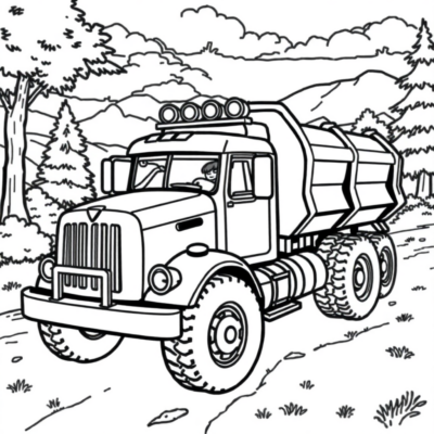 Coloring Book: Truck Coloring Pages for Kids