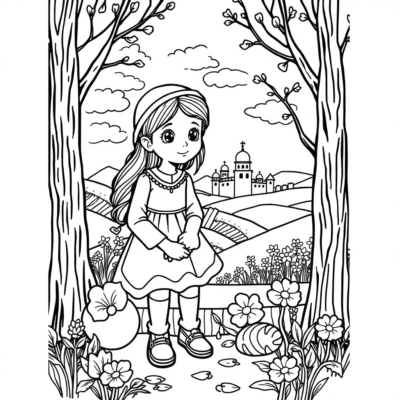 Coloring Book: Coloring Pages for Kids Ukraine