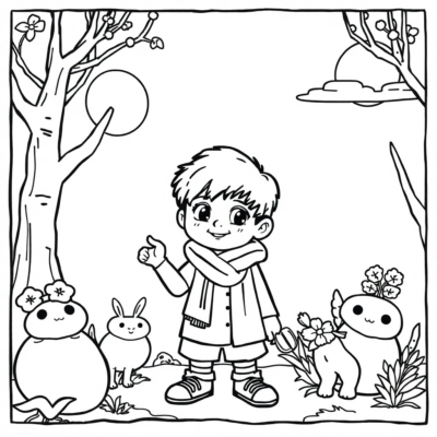 Coloring Book: Coloring Pages for Kids – Wednesday