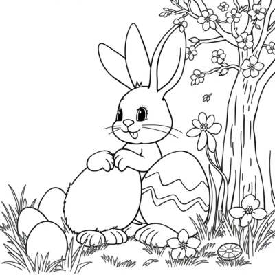 Easter Coloring Book: Coloring Pages for Kids