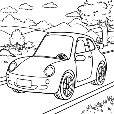 Car Kids: Fun Vehicle Coloring Pages