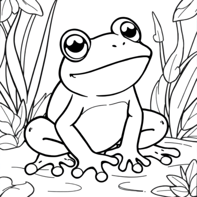 Coloring Book: Colorings for Kids Frog