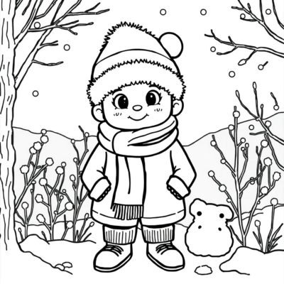 Winter Wonderland Coloring Pages for Kids
