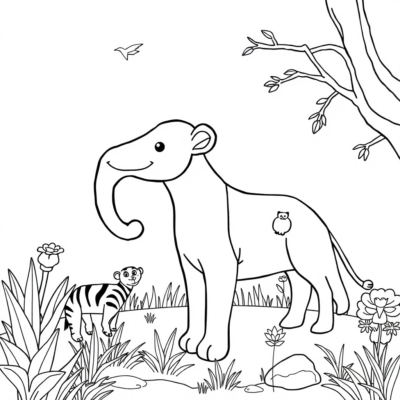 Coloring Book: Zoo Coloring Pages for Kids