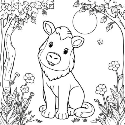 Coloring Book: Animal Coloring Pages for Kids