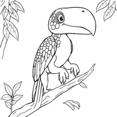 Coloring Book: Exotic Animals Coloring Pages for Kids